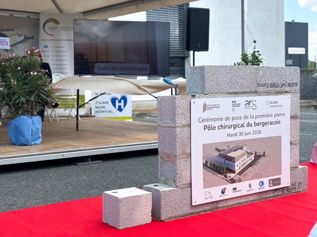 Première pierre pôle chirurgical CH Bergerac